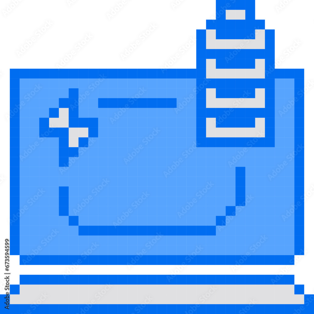 Laptop Battery, Power, Charge, Pixelart Art, Notebook Collection Set. Laptop Battery, Power, Charge, Pixelart Art, Notebook Collection Set.