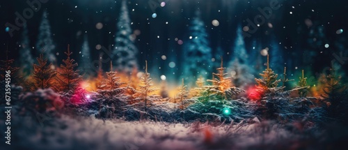 christmas tree with lights © mariyana_117
