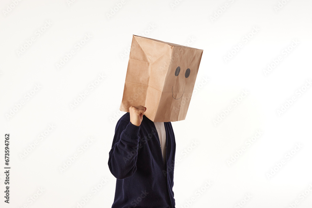 Various emotions and movements of the person
wearing the mask. Various emotions and movements of the person
wearing the mask.