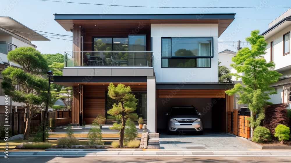 白くて四角い機能的な住宅 白くて四角い機能的な住宅