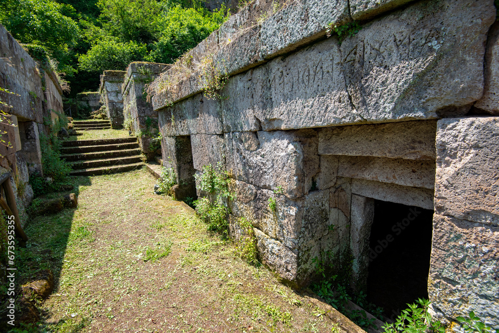 Etruscan Necropolis of Crocifisso del Tufo - Orvieto - Italy Etruscan Necropolis of Crocifisso del Tufo - Orvieto - Italy