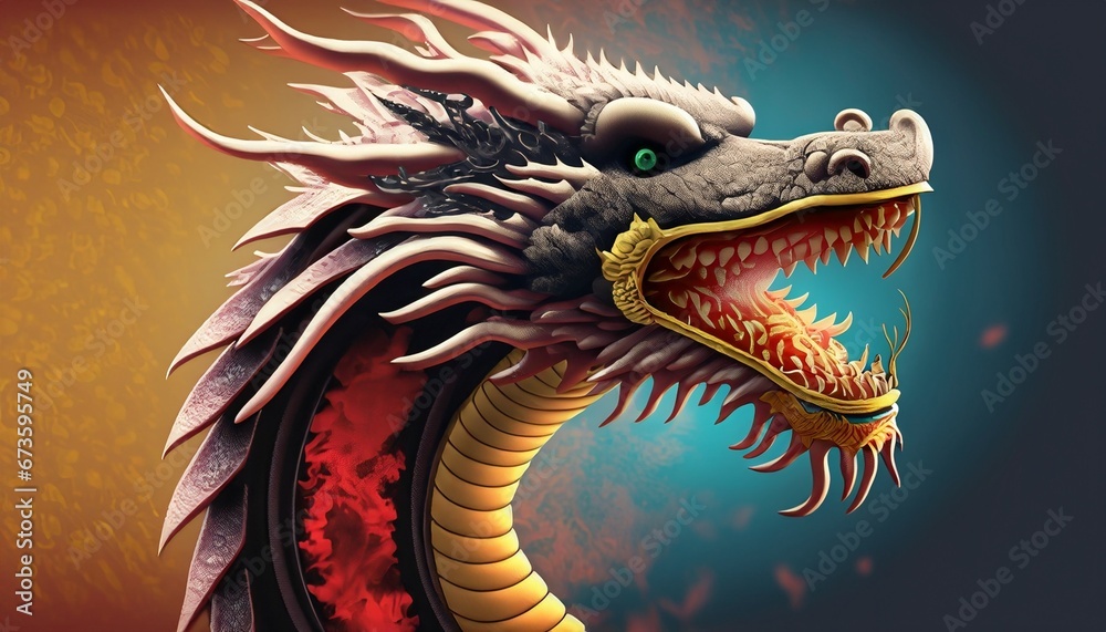 2024 dragon year, new year of the dragon, dragon year, wallpaper dragon, animal dragon, gold dragon, Abstract dragon as a symbol of the year 2024	