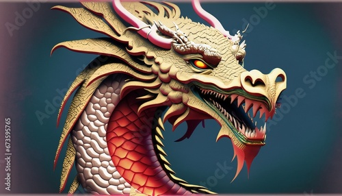 2024 dragon year, new year of the dragon, dragon year, wallpaper dragon, animal dragon, gold dragon, Abstract dragon as a symbol of the year 2024  © yogia10