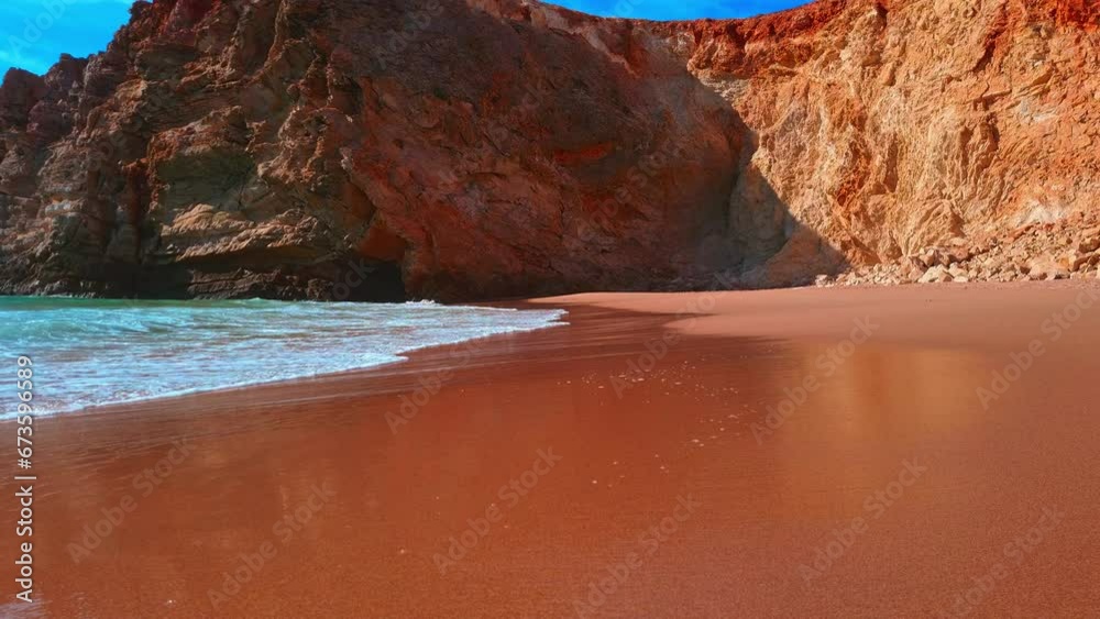 Small, secluded beach in the Portuguese region of Alentejo, Praia Do Tonel is located in Sagres Small, secluded beach in the Portuguese region of Alentejo, Praia Do Tonel is located in Sagres