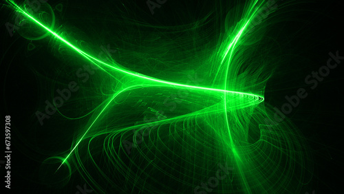 Abstract background with glowing lines