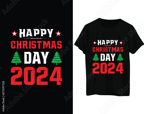 Happy christmas day 2024 tshirt design