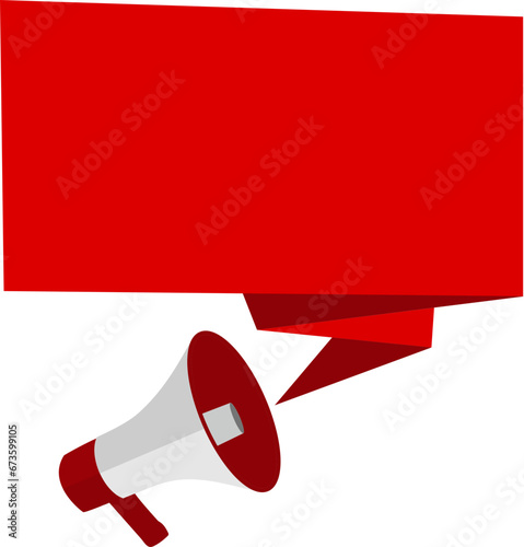Announcement Banner with Megaphone