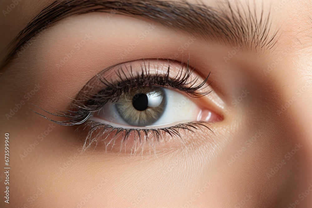 advertising photography of beautiful natural eyelashes profile, subtle elegant makeup advertising photography of beautiful natural eyelashes profile, subtle elegant makeup