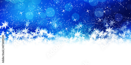 クリスマス　雪　冬　風景　背景