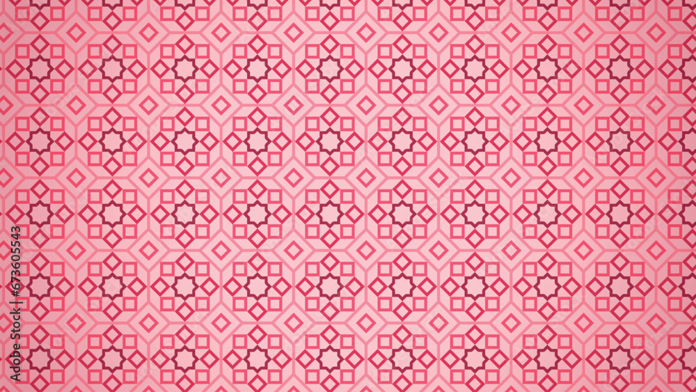 Pink geometric islamic pattern Pink geometric islamic pattern
