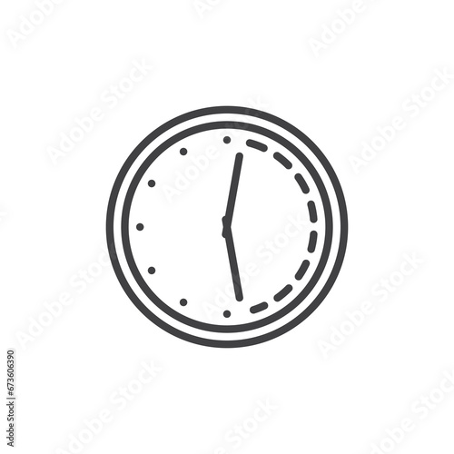 Noon time line icon