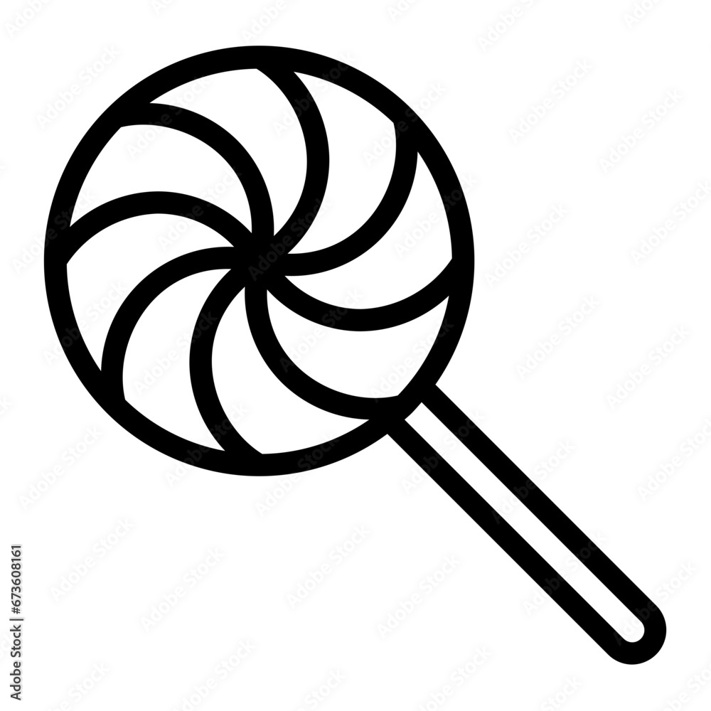 lollipop line icon lollipop line icon