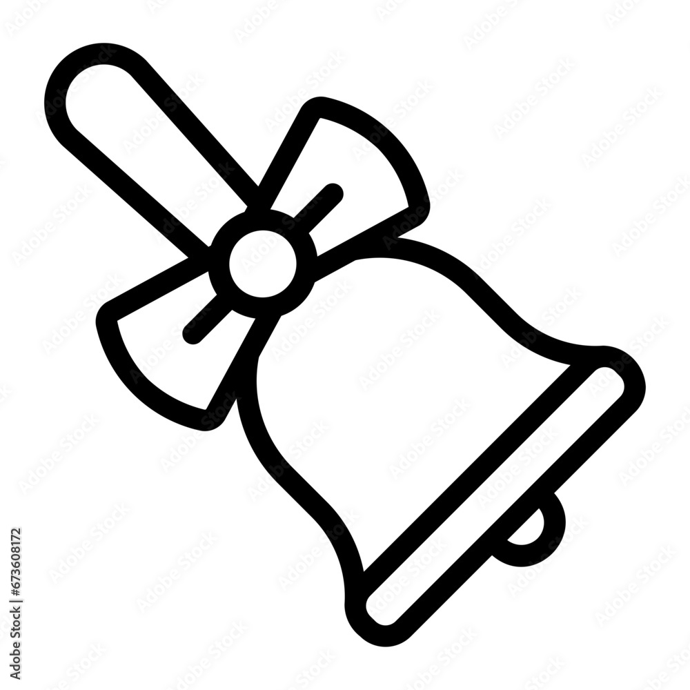 Obraz premium handbell line icon
