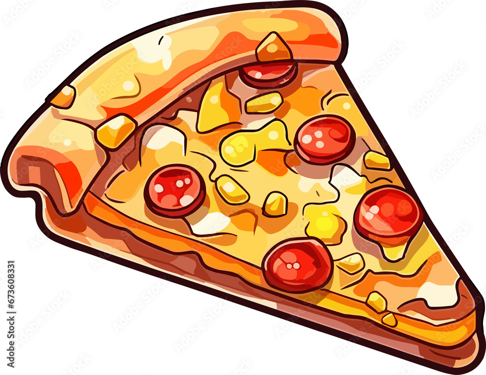 Pizza Slice Illustration Pizza Slice Illustration