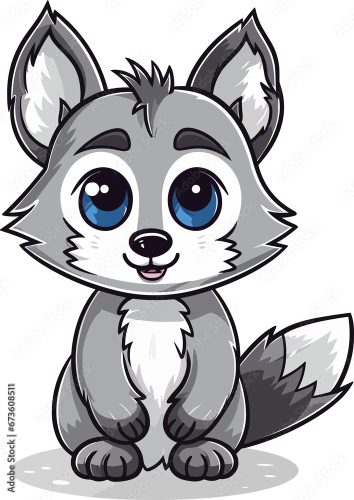 Obraz premium Cute Racoon Illustration 