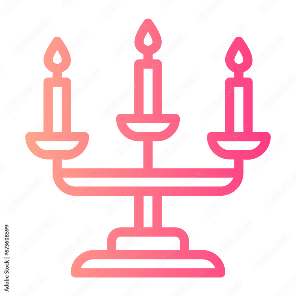 candle gradient icon candle gradient icon