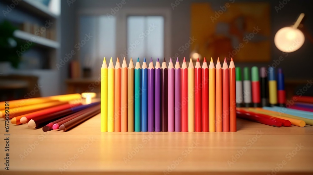 a group of colored pencils a group of colored pencils