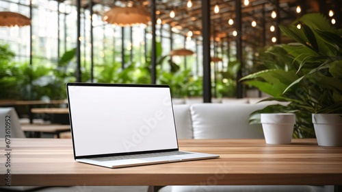 a laptop on a table