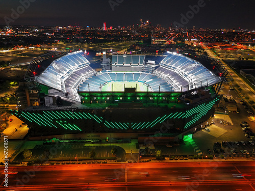 Aerial View of Football Stadium