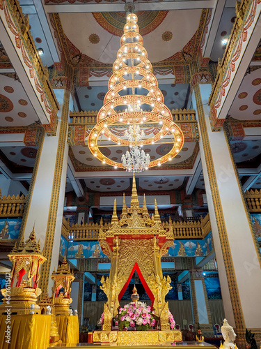 Temple interior decoration , Buddhism in Thailand