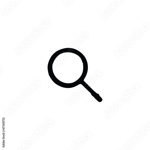 Search icon. Simple style search engine optimization company poster background symbol. Search engine optimization brand logo design element. Search t-shirt printing. Vector for sticker.
