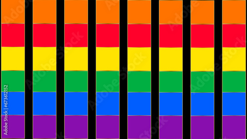 New LGBTQ Pride Flag Vector. New Updated Intersex Inclusive Progress Pride Flag