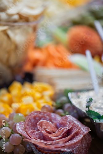 Gourmet charcuterie board