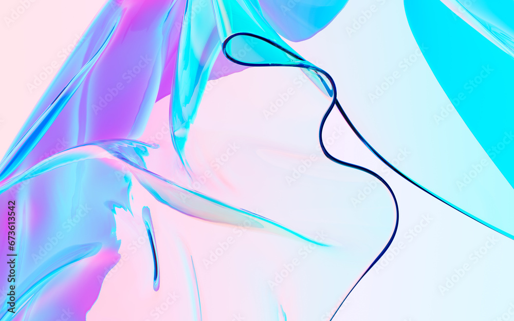 Abstract gradient glass background, 3d rendering. Abstract gradient glass background, 3d rendering.