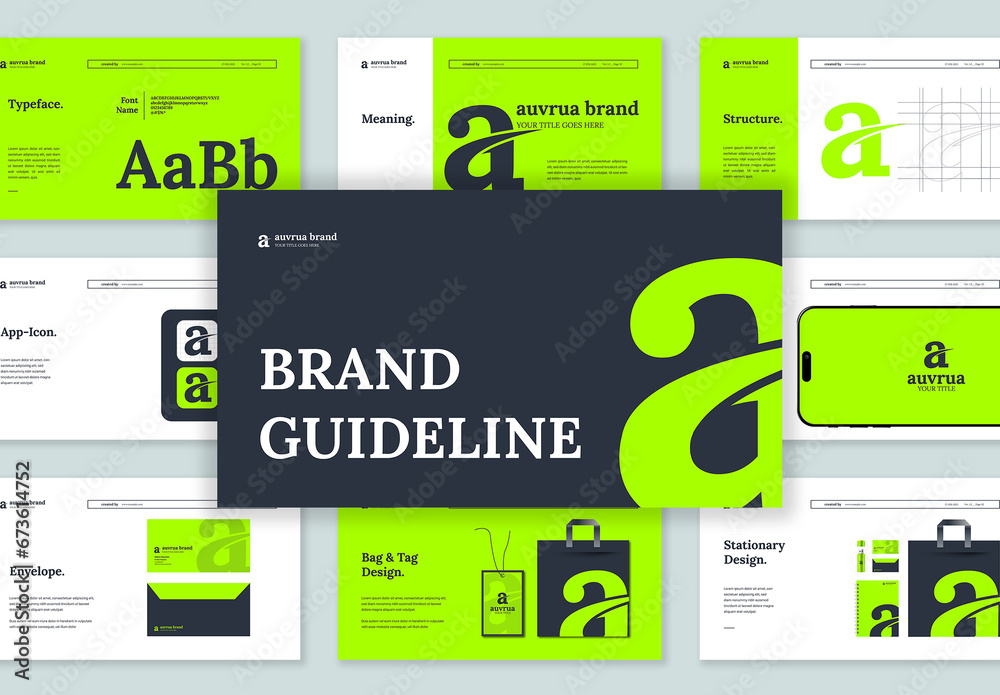 Creative Brand Guideline Presentation Stock Template | Adobe Stock
