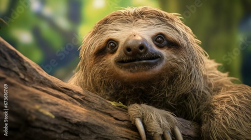 a sloth holding a cigarette