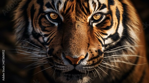a close up of a tiger © KWY