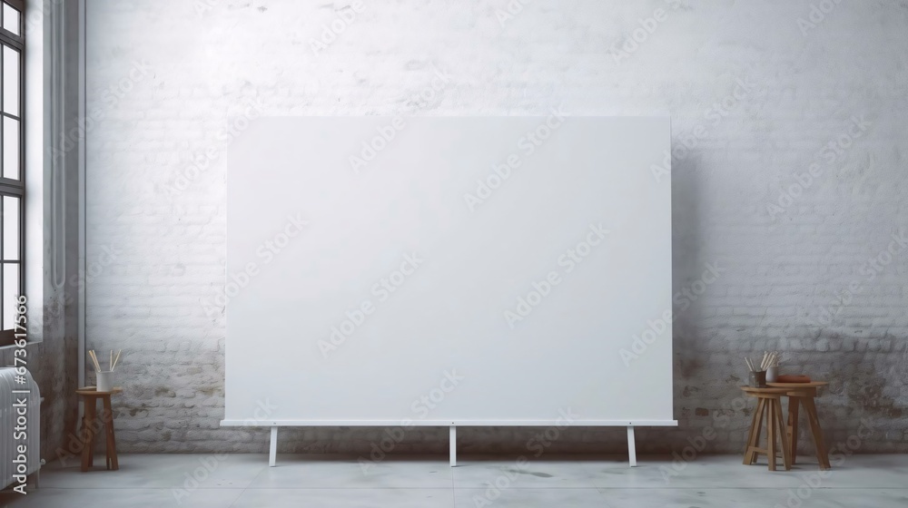 a white board on a wall a white board on a wall
