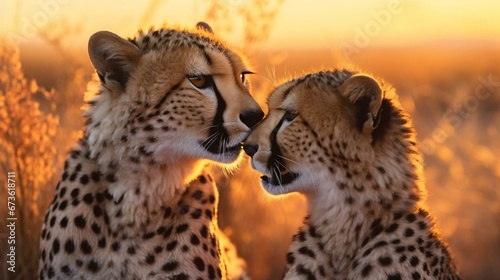 a couple of cheetahs