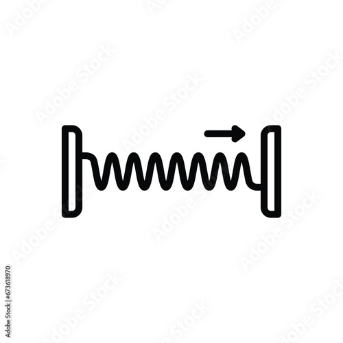 Black line icon for momentum 