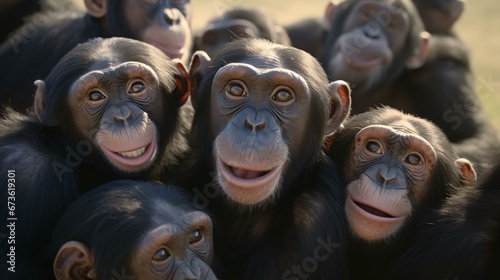 a group of monkeys