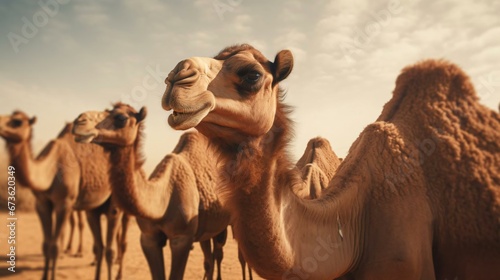 a group of camels photo