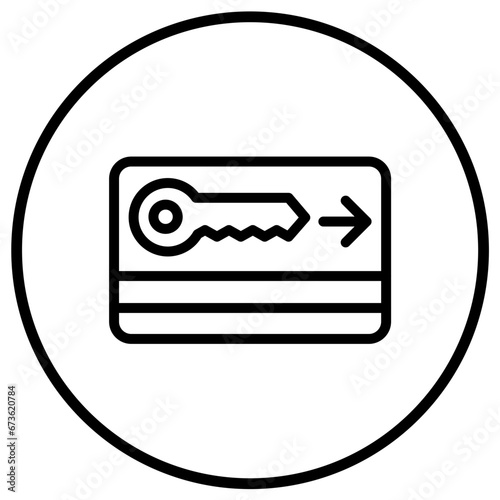 Key card Vector Icon Design Illustration