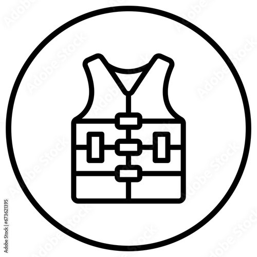 Life jacket Vector Icon Design Illustration