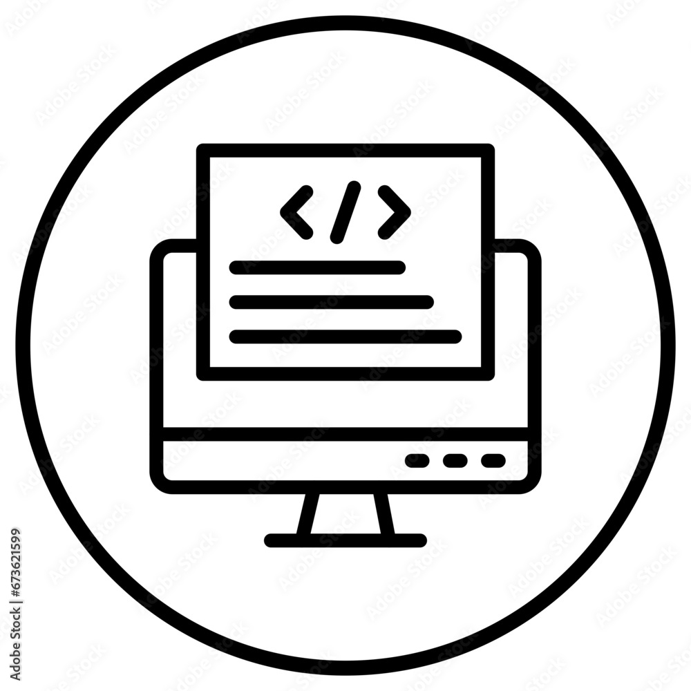 Front end Vector Icon Design Illustration Front end Vector Icon Design Illustration
