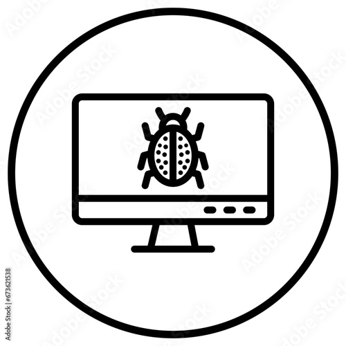 Debug Vector Icon Design Illustration