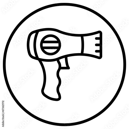 Hair dryer Vector Icon Design Illustration