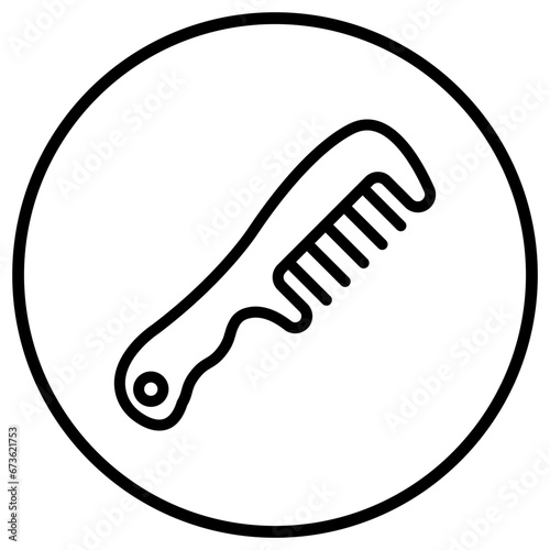 Hair comb Vector Icon Design Illustration