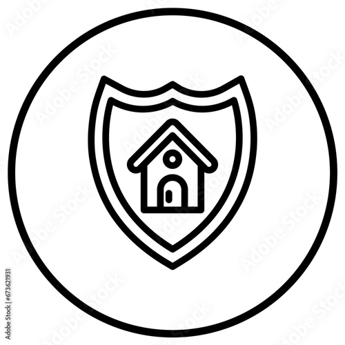 House protection Vector Icon Design Illustration