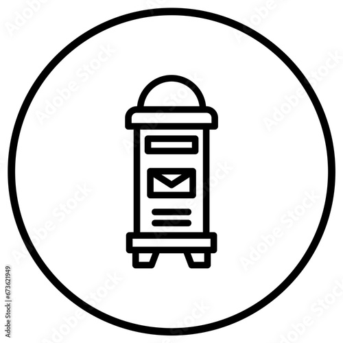 Mailbox Vector Icon Design Illustration