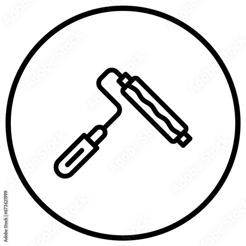 Paint roller Vector Icon Design Illustration