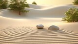 a rock on sand