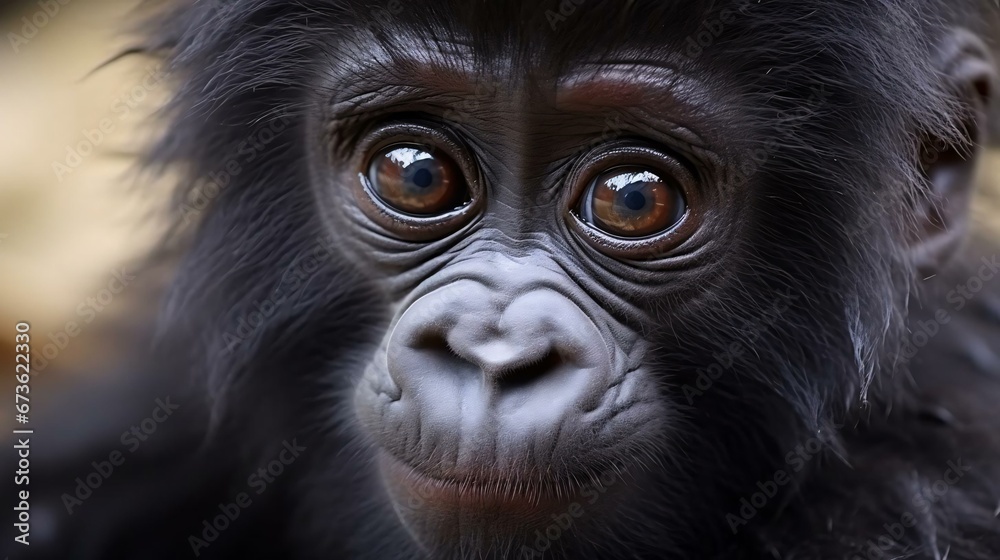 a close up of a monkey a close up of a monkey