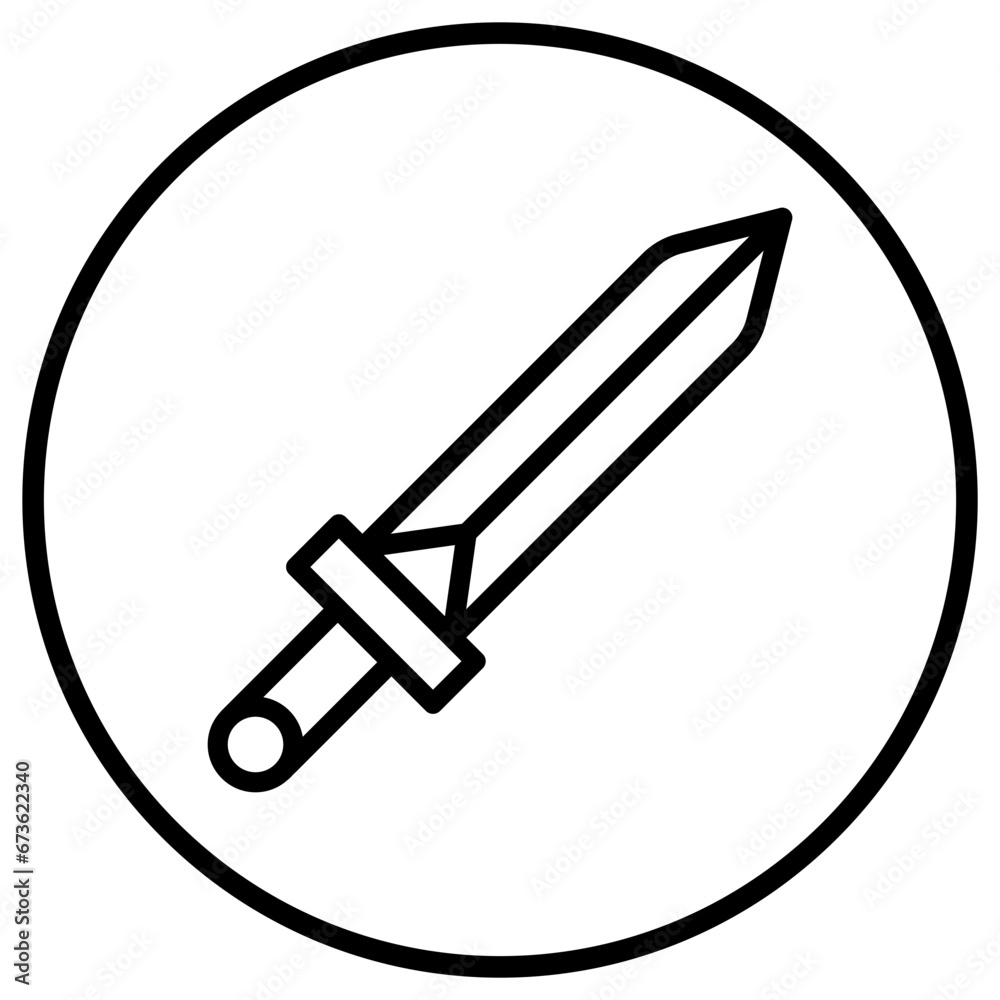 Sword Vector Icon Design Illustration Sword Vector Icon Design Illustration
