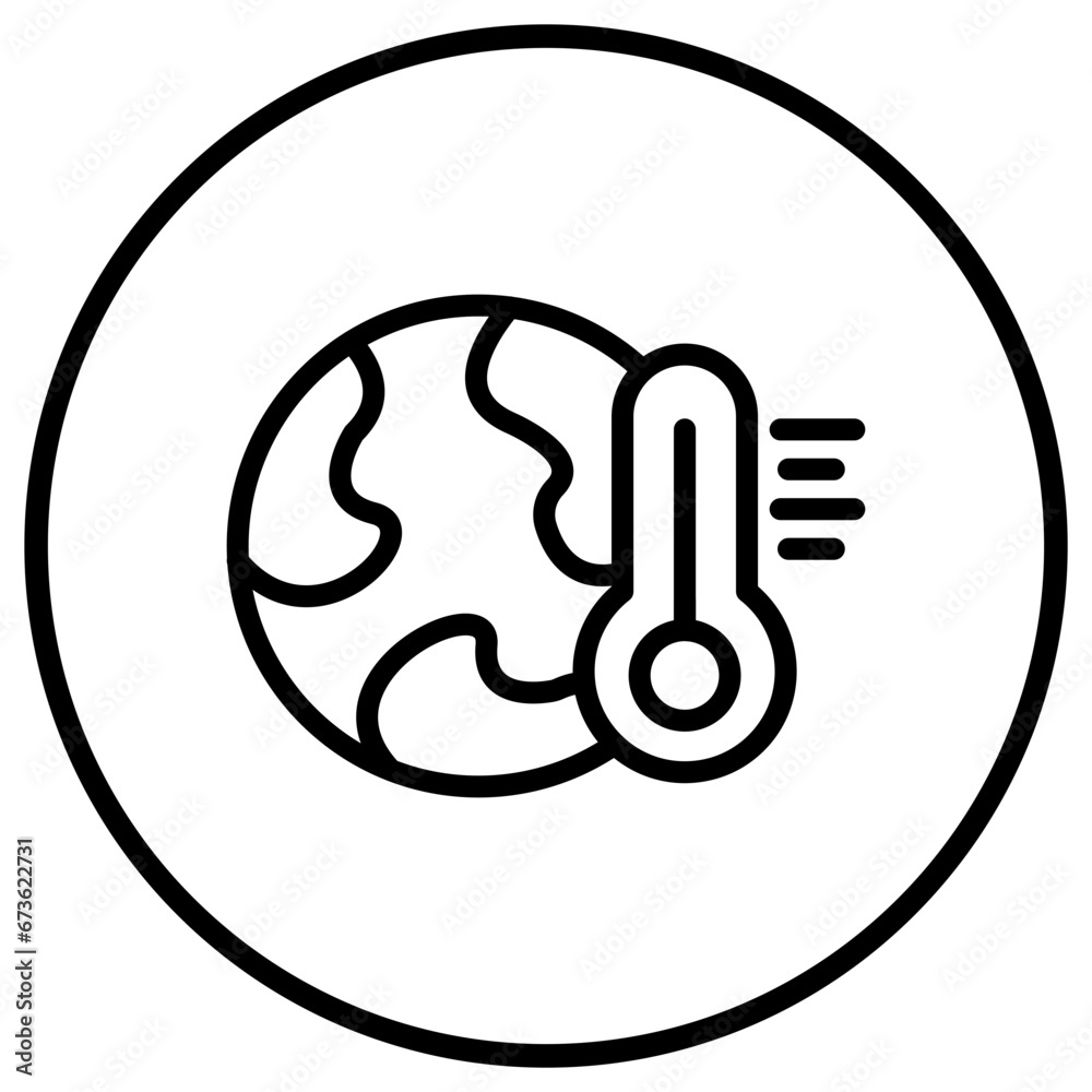 Global warming Vector Icon Design Illustration Global warming Vector Icon Design Illustration