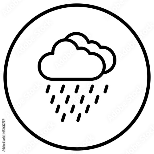 Rain Vector Icon Design Illustration